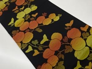 抽象万寿菊模様織出し袋帯